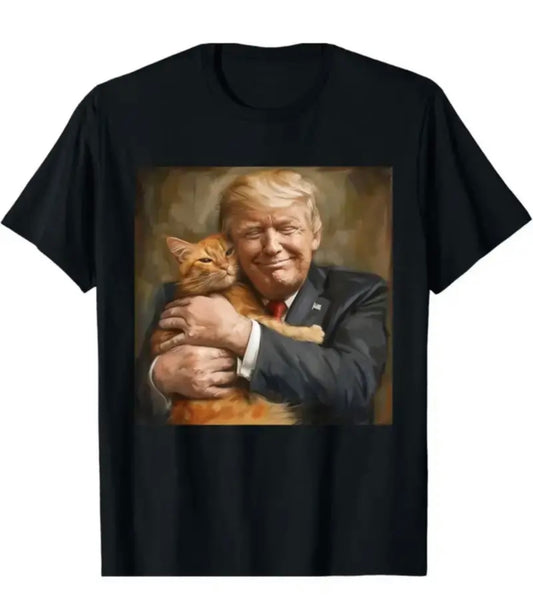 Trump Hugs an Orange Cat T-Shirt