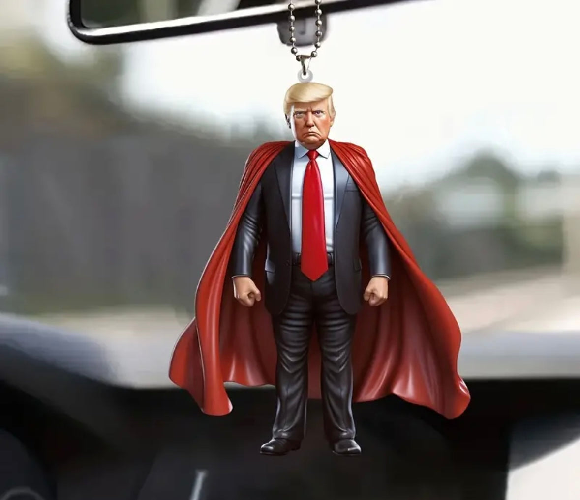 Trump 2D Acrylic Pendant - with Cape