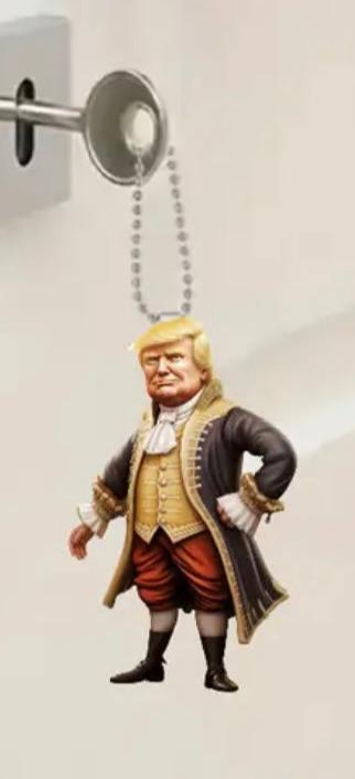 Trump Founding Father 2D Acrylic Pendant